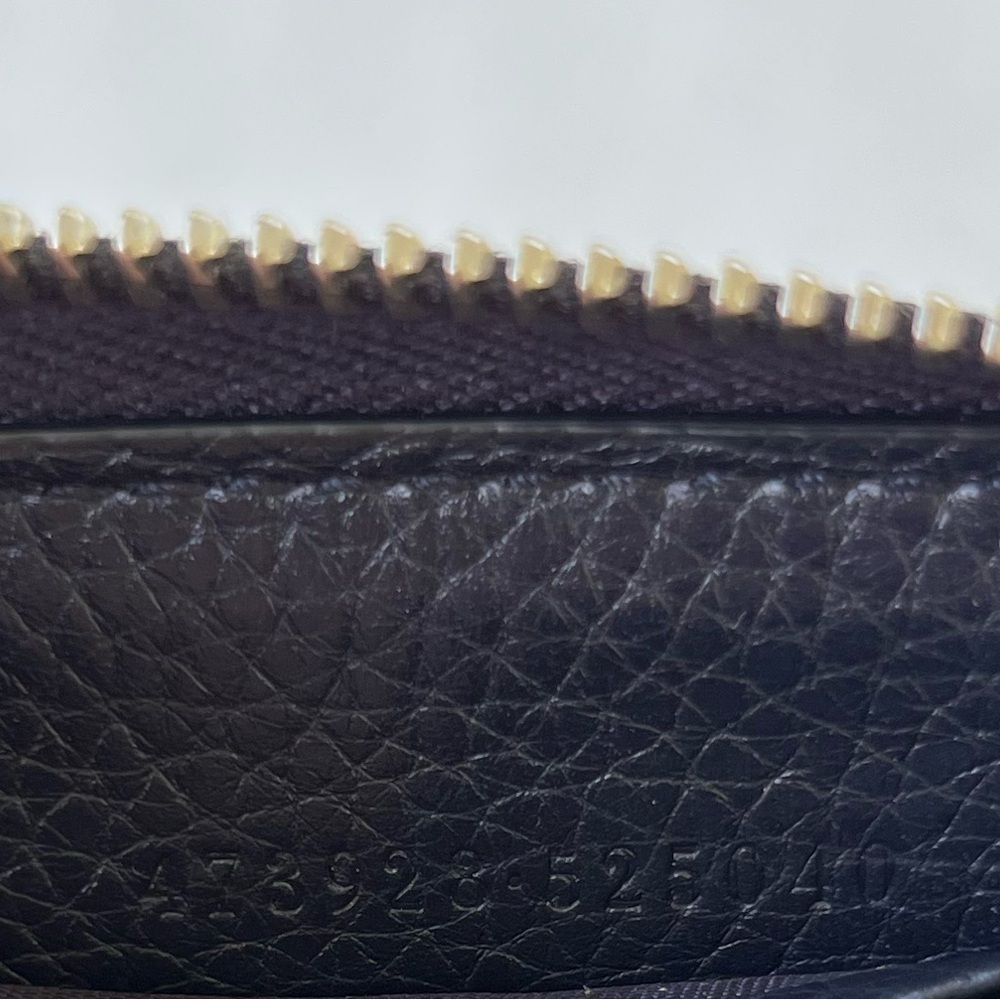 Gucci Navy Dorian Zip Wallet - Picture 7 of 11